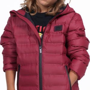 BOYS QUILT PADDED JACKET WITH HOOD