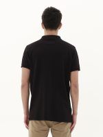 Men's Garment Dyed Polo 231.EM35.69GD-BLACK