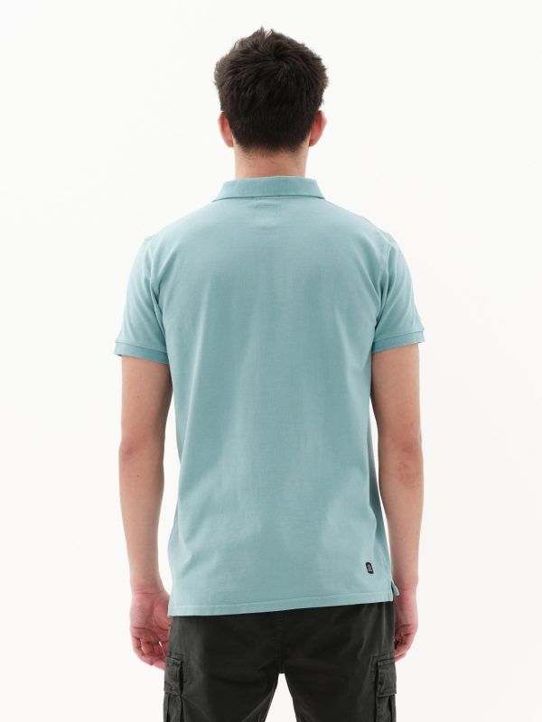 Men's Garment Dyed Polo 231.EM35.69GD-LIGHT BLUE