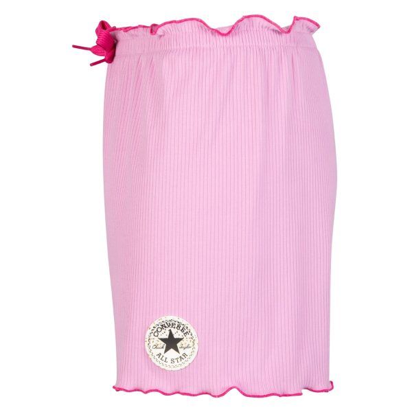 Converse Girls Rib Paperbag Short Beyond Pink