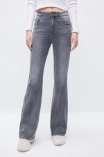Acetate Retro Stretchy Slim Fit Flared Jeans