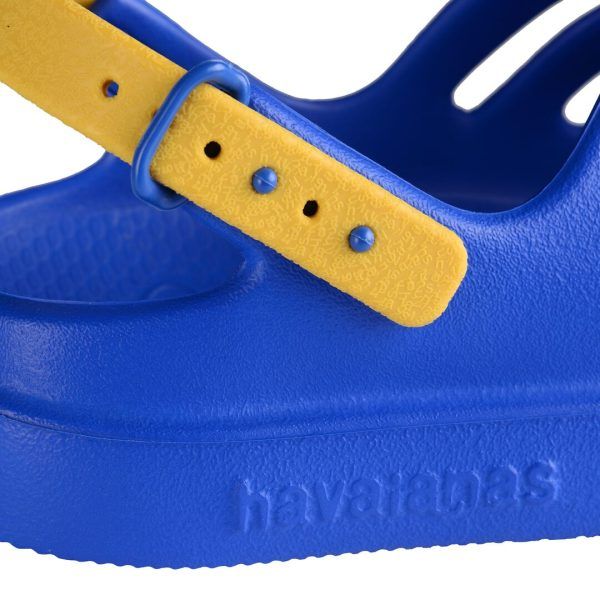 HAVAIANAS KIDS CLOGS STAR BLUE/YELLOW GOLD