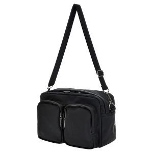 Shoulder bag with photographer-style zip pockets