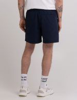 Recycled nylon swimming trunks with arch letter logo print