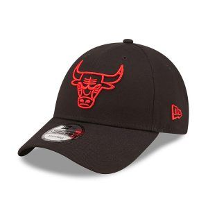 Chicago Bulls Neon Outline Black 9FORTY Adjustable Cap