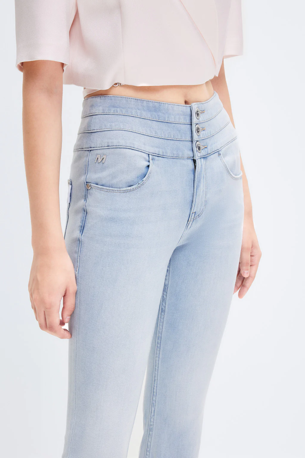Stretchy Jeans With Silk