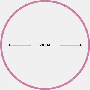 Χούλα-Χουπ 70cm - Φ19mm - 280gr, Ροζ