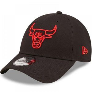 Chicago Bulls Neon Outline Black 9FORTY Adjustable Cap