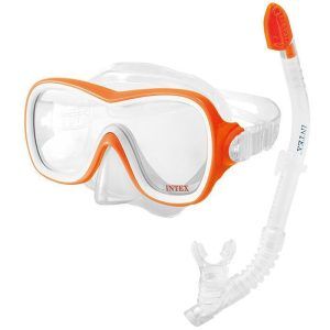 Intex Μάσκα Θαλάσσης με Αναπνευστήρα  junior Wave Rider Orange