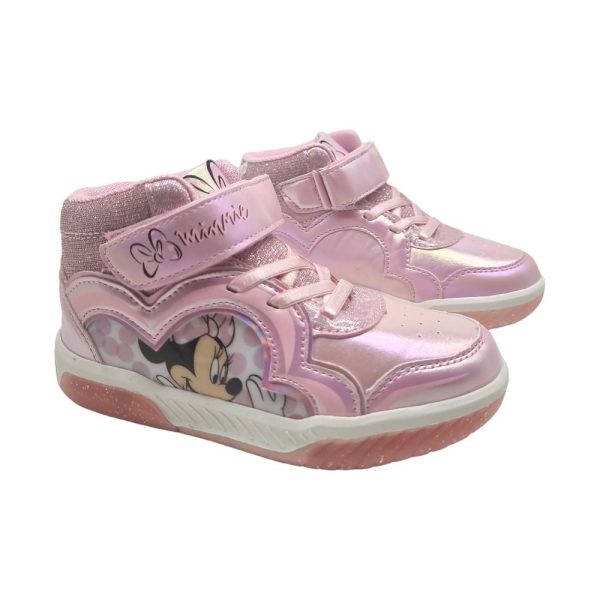 Disney Minnie Mid cut shoe with Lights TPR sole