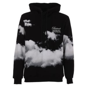 BUT NOT HOODED SWEATSHIRT WITH CLOUDS PRINT