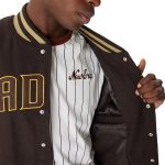 San Diego Padres MLB Brown Varsity Jacket