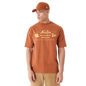 New Era Heritage Patch Brown Oversized T-Shirt