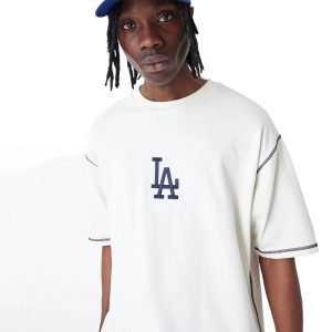LA Dodgers MLB World Series Off White Oversized T-Shirt