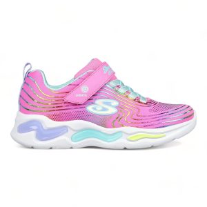 Gore & Strap Rainbow Foil Sneaker W/ Lighted Outsole