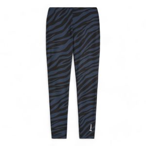 Leggings in stretch jersey with a tone-on-tone zebra print